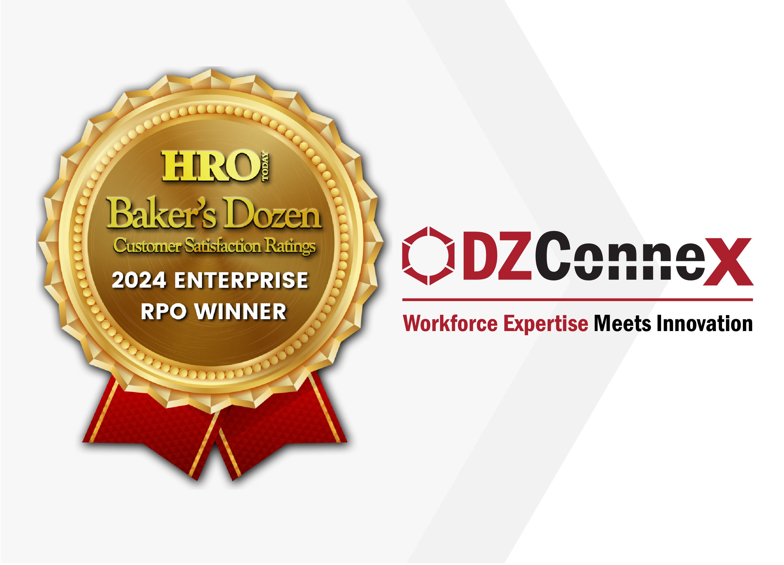 DZConneX Earns 10th-Straight Placement on Baker’s Dozen Customer Satisfaction Ratings for Recruitment Process Outsourcing